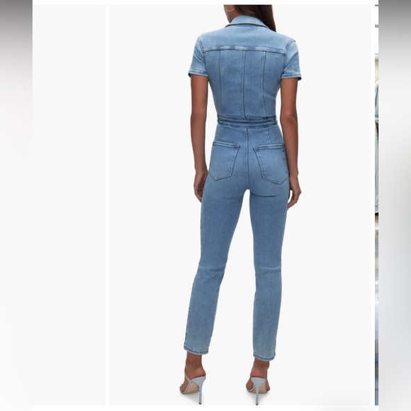 Good American Fit for Success Denim Jumpsuit - Picture 4 of 5